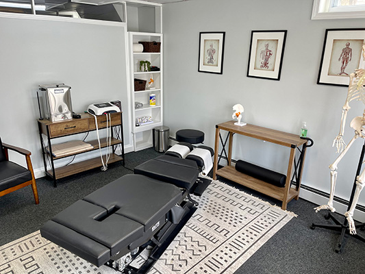 Chiropractor Portsmouth NH Exam Room